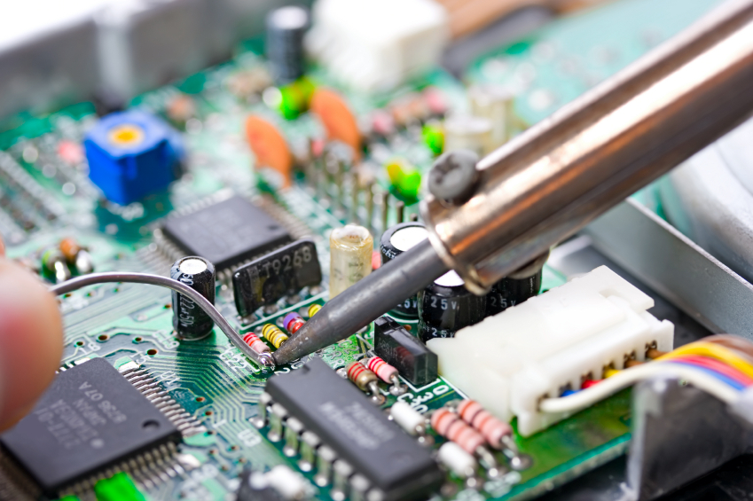 soldering a circuit board soldering a circuit board